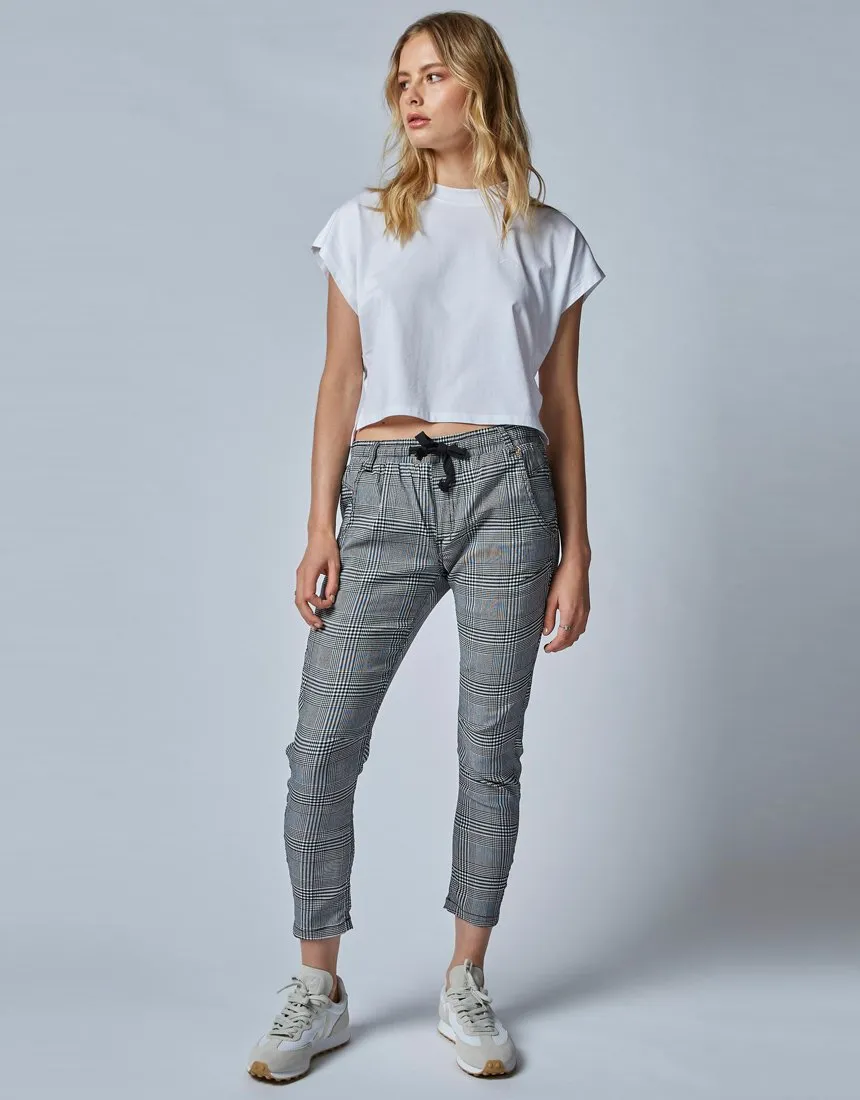 Active Mono Check Jeans