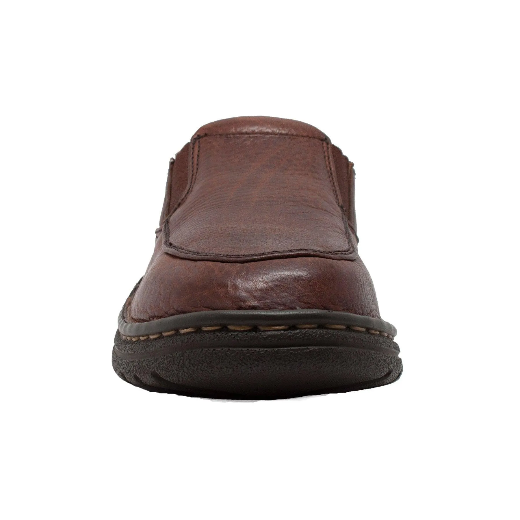 AdTec Mens Slip-Moc Comfort Gold Chestnut