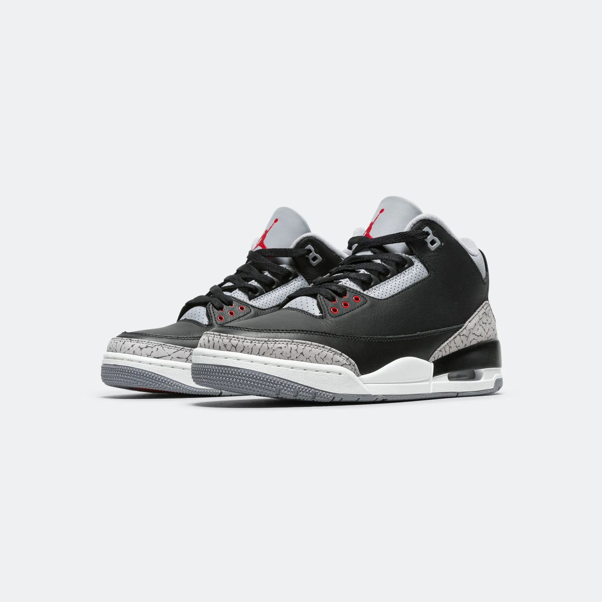Air Jordan 3 Retro - Black/Fire Red-Cement Grey-Summit White