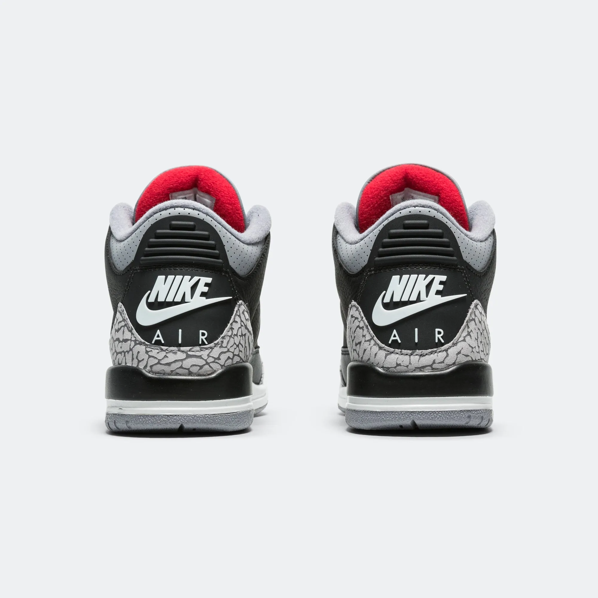 Air Jordan 3 Retro (GS) - Black/Fire Red-Cement Grey-Summit White