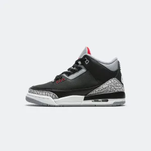 Air Jordan 3 Retro (GS) - Black/Fire Red-Cement Grey-Summit White