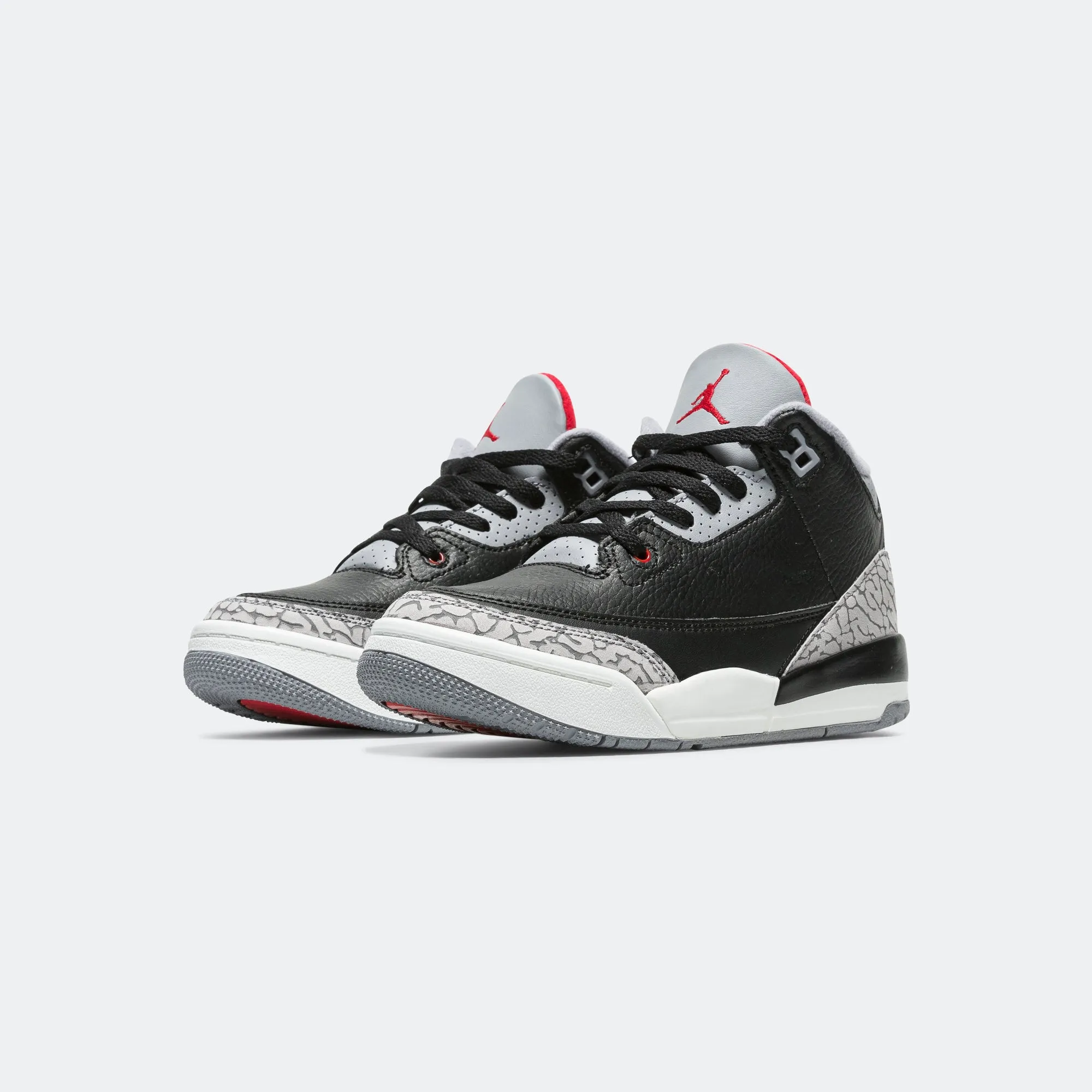 Air Jordan 3 Retro (PS) - Black/Fire Red-Cement Grey-Summit White