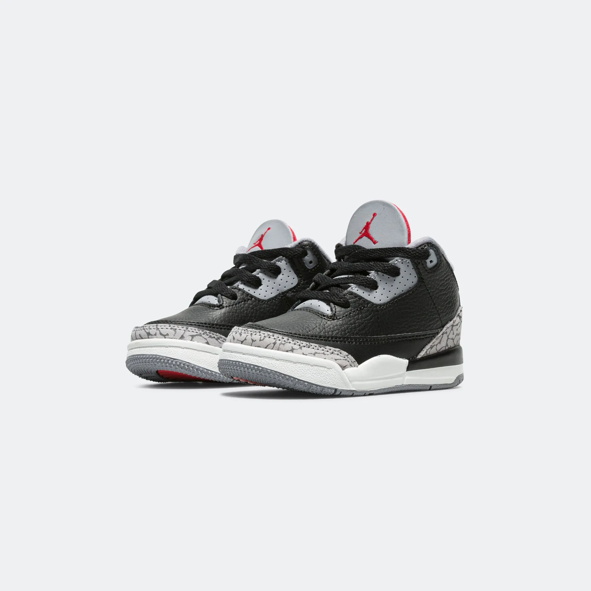 Air Jordan 3 Retro (TD) - Black/Fire Red-Cement Grey-Summit White