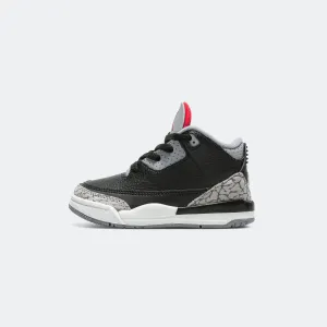 Air Jordan 3 Retro (TD) - Black/Fire Red-Cement Grey-Summit White