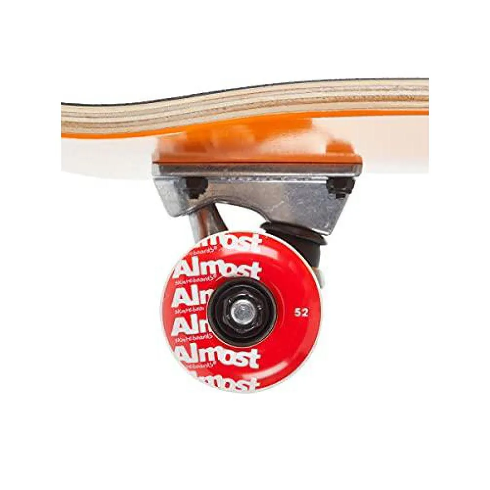 Almost Peace Out Orange First Push 7.875" Skateboard