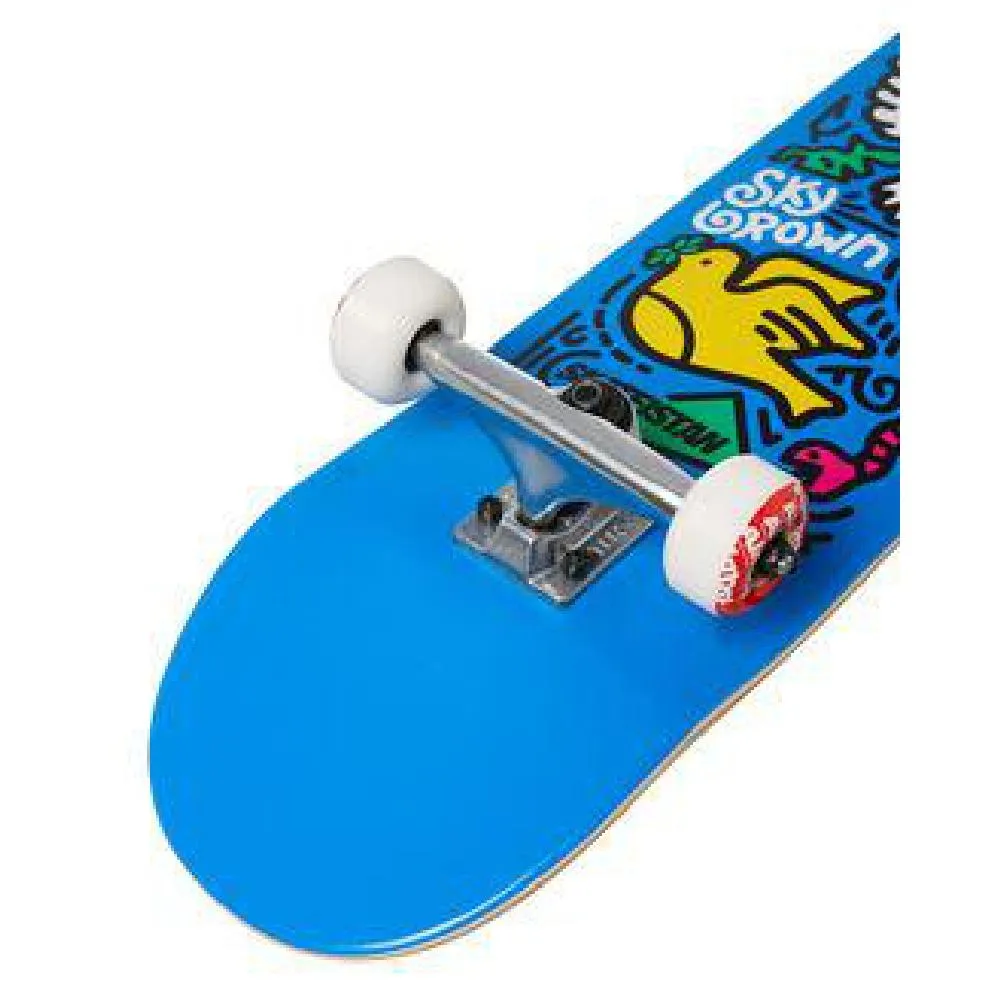 Almost Sky Skateistan Doodle Blue 7.5" Skateboard