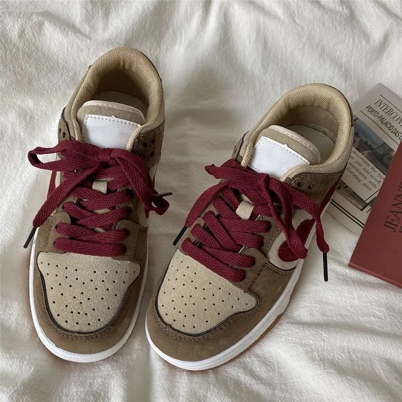 Amozae-Back To School Gifts Embroidered Heart Patch Sneakers