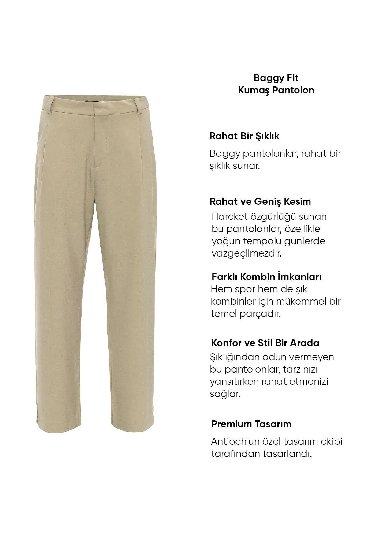 ANT High Waist Baggy Men's Trousers - Lakewood