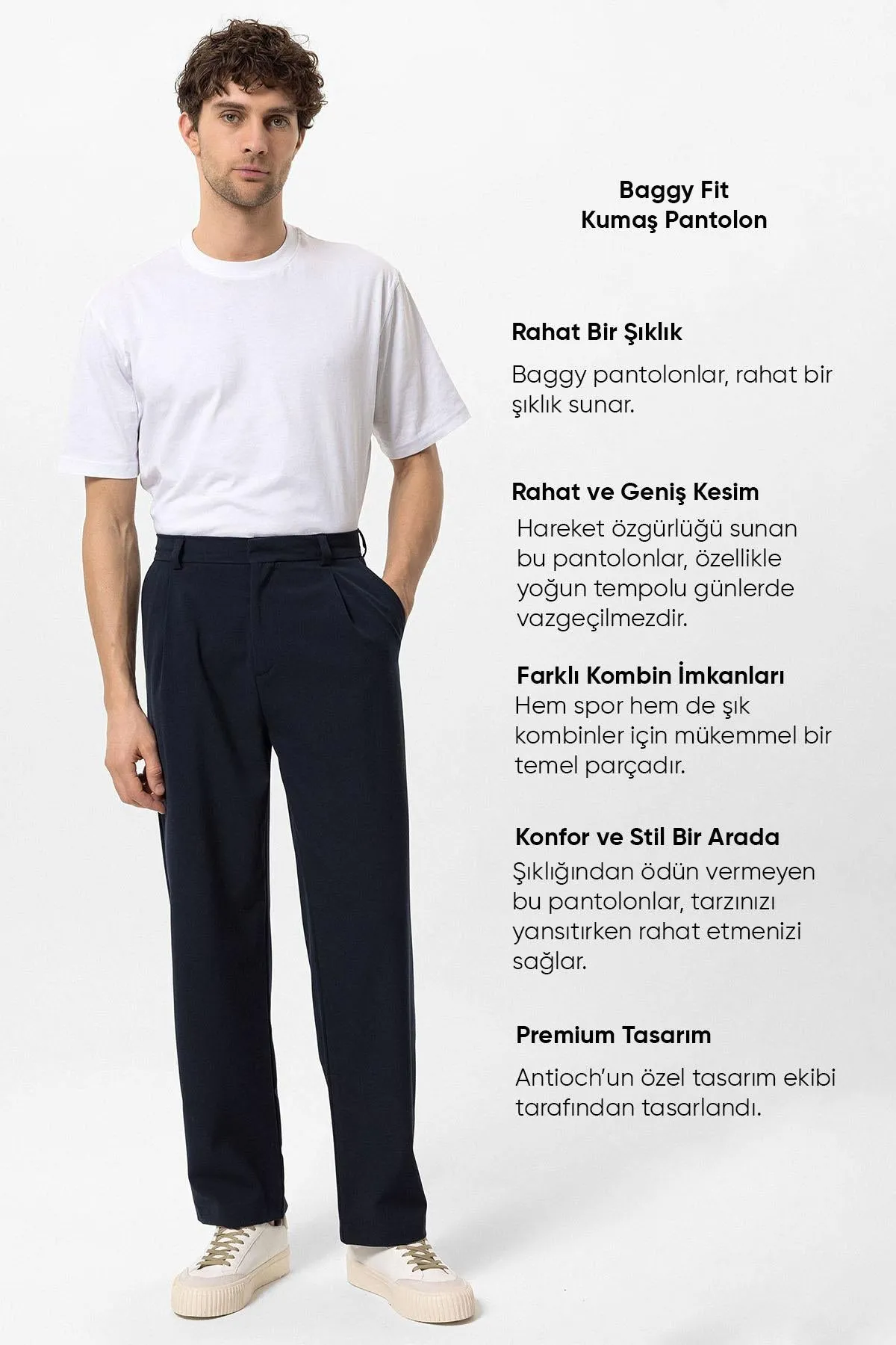 ANT High Waist Baggy Men's Trousers - Novovolynsk