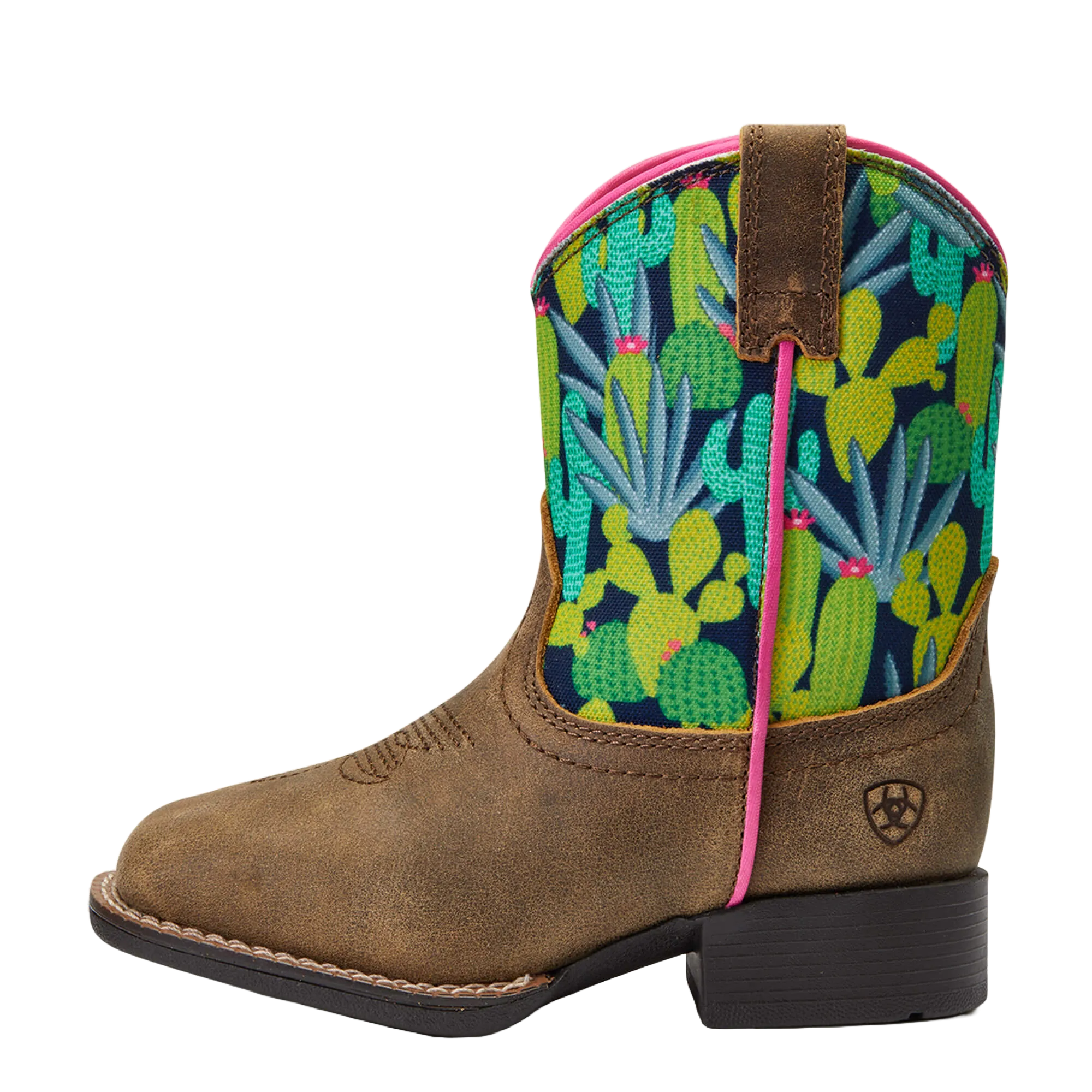 Ariat Toddler Girl's Lil' Stompers Roswell Tan Western Boots A441001408
