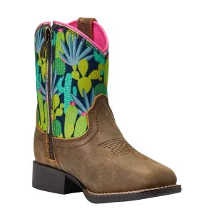 Ariat Toddler Girl's Lil' Stompers Roswell Tan Western Boots A441001408