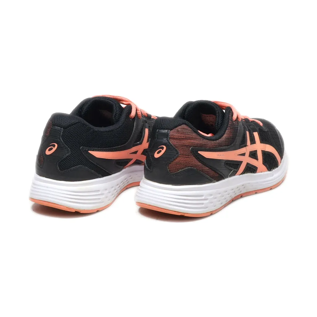 Asics Running Sport Shoes Leather Black Colour For Kids