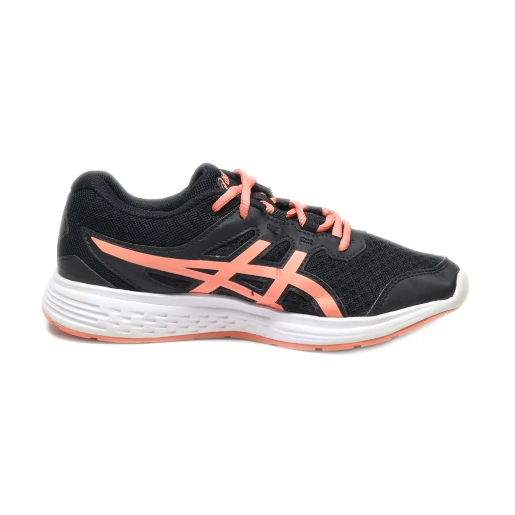 Asics Running Sport Shoes Leather Black Colour For Kids