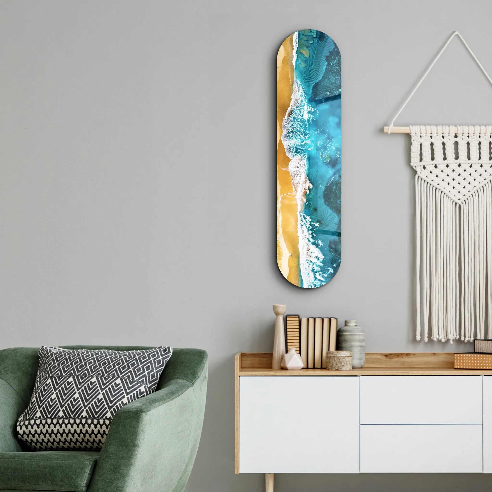 Beach | Glass Wall Art