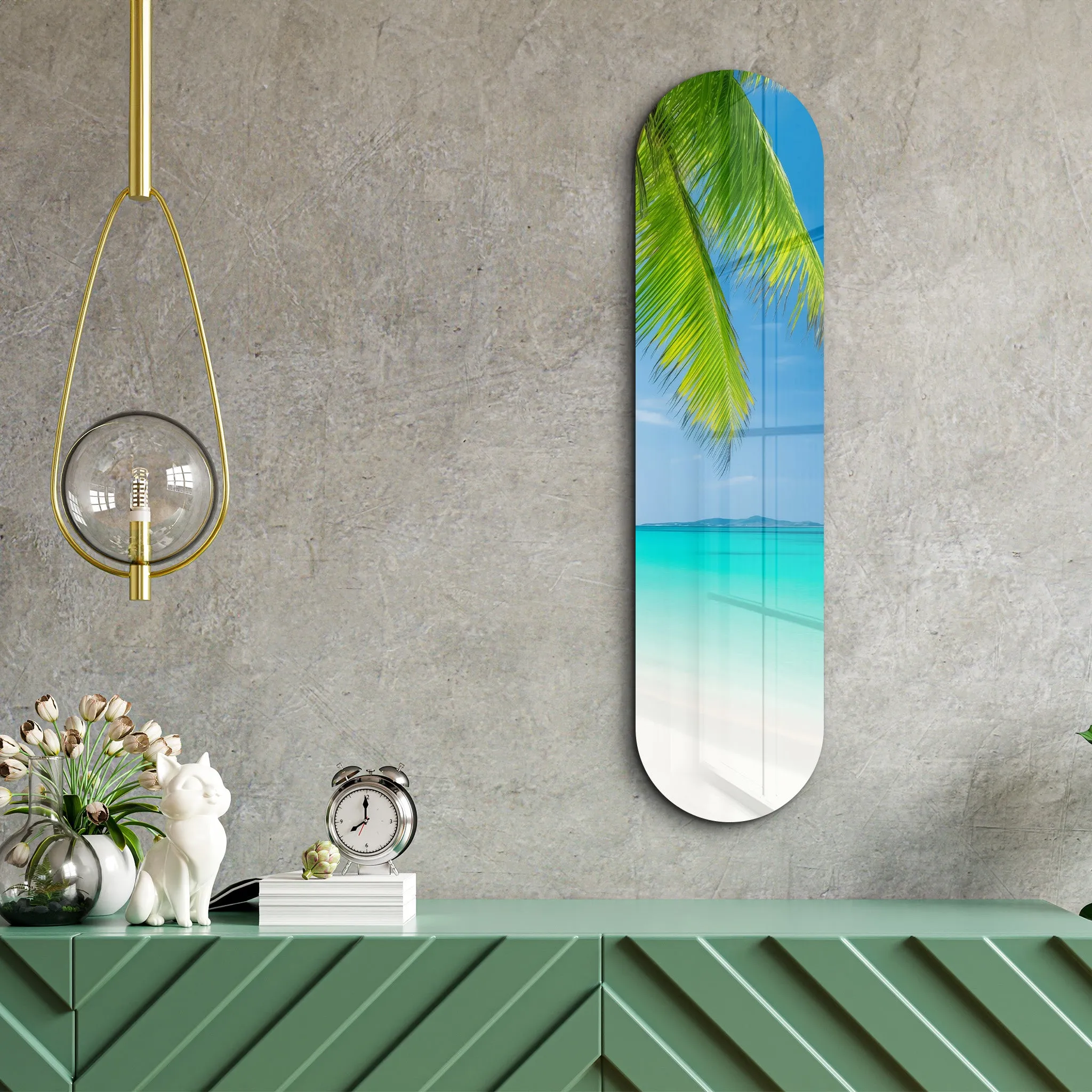 Beach | Glass Wall Art