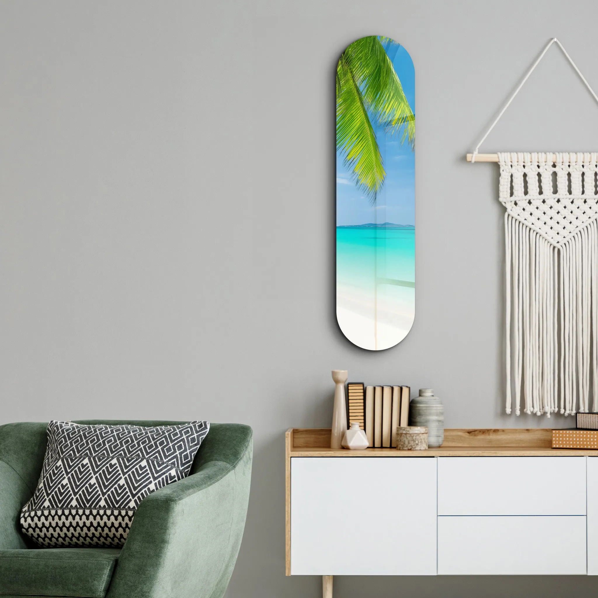 Beach | Glass Wall Art