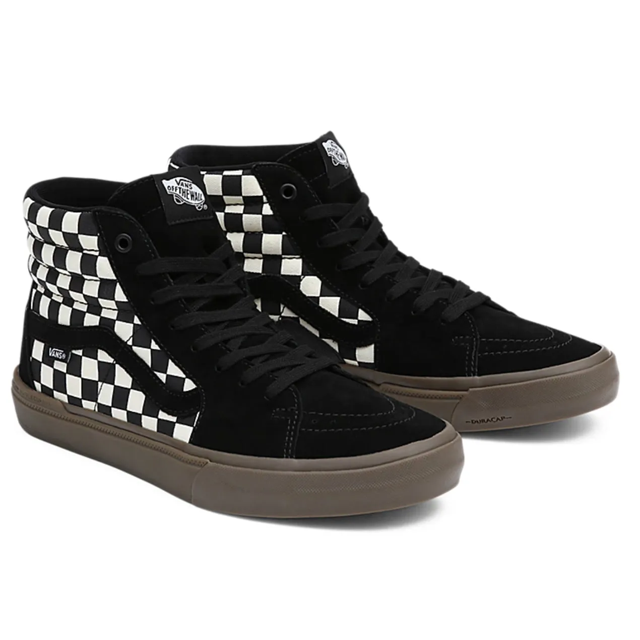 BMX SK8-HI Checkerboard Black Shoes