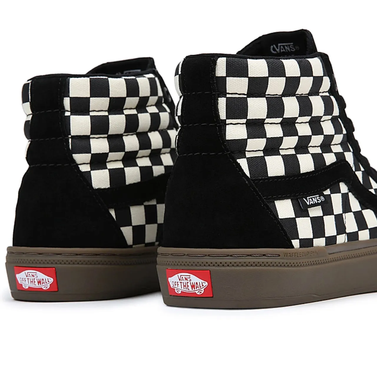 BMX SK8-HI Checkerboard Black Shoes