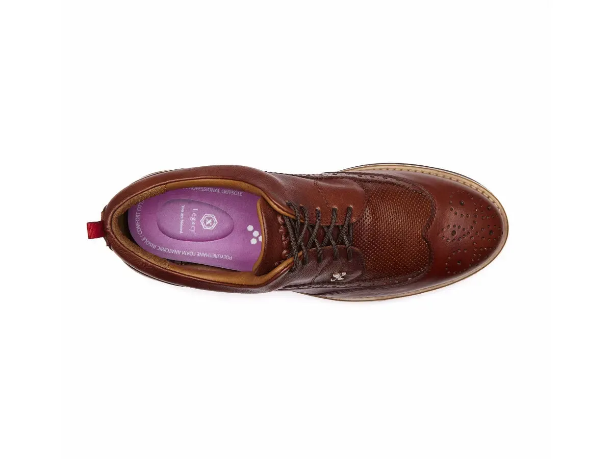 Boxto Golf Men's Legacy Love Spikeless Golf Shoes - Brown