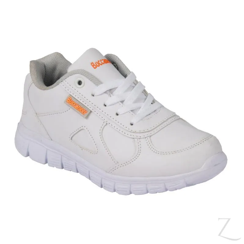 Buccaneer Laceup Takkies - White