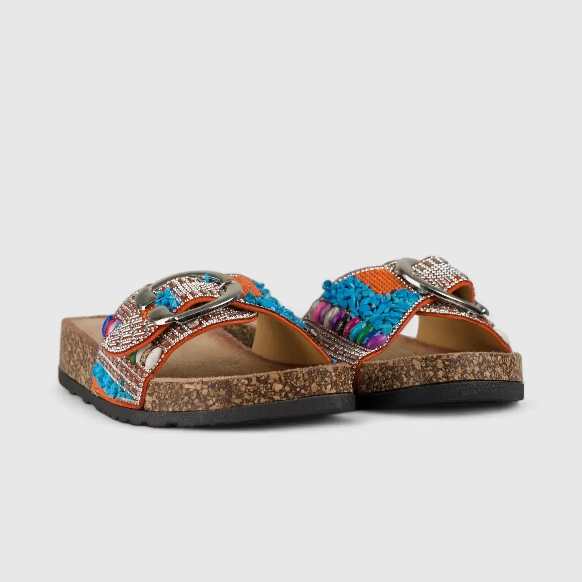 Bulbul Flat Bling Sandal Orange LU013