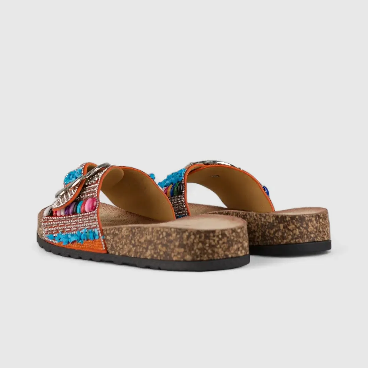 Bulbul Flat Bling Sandal Orange LU013