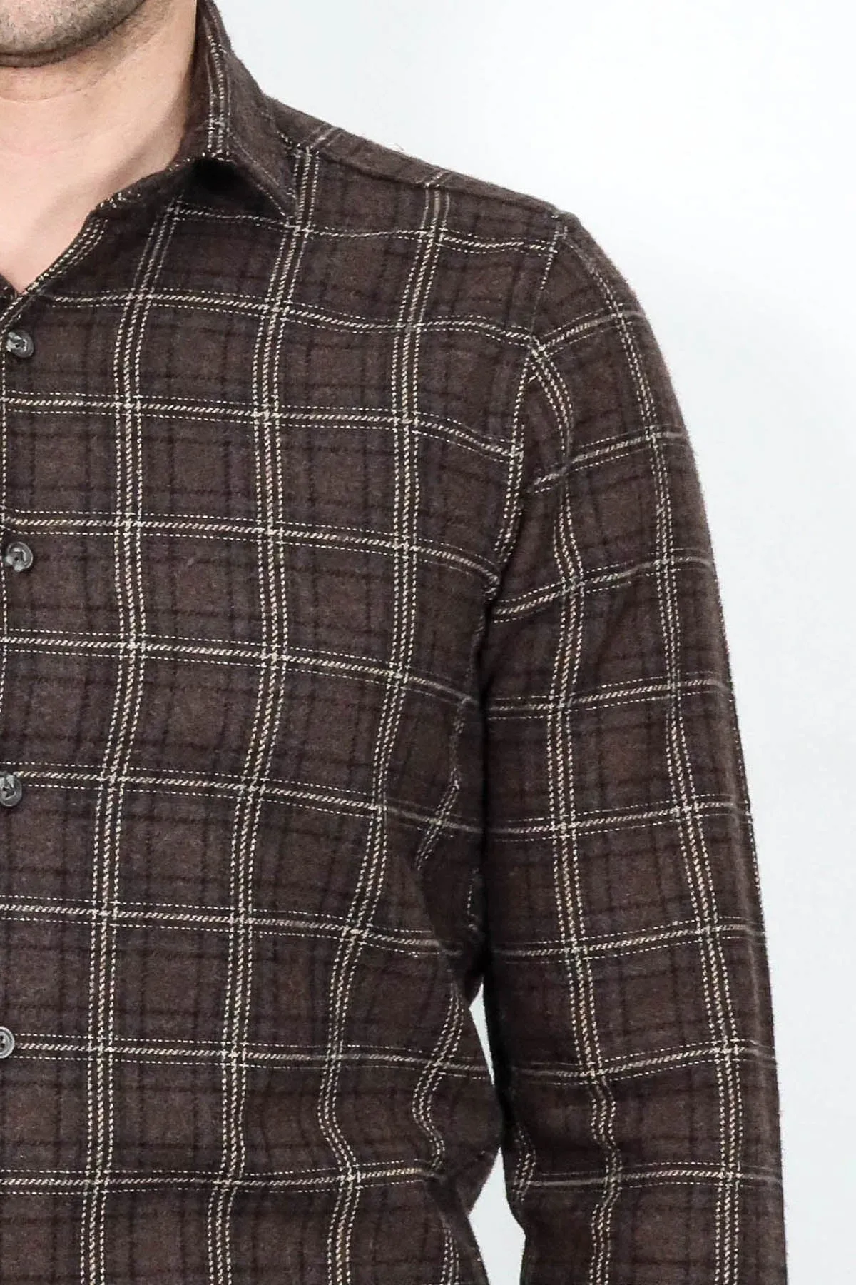 Checked Brown Men Lumberjack Shirt - Wessi