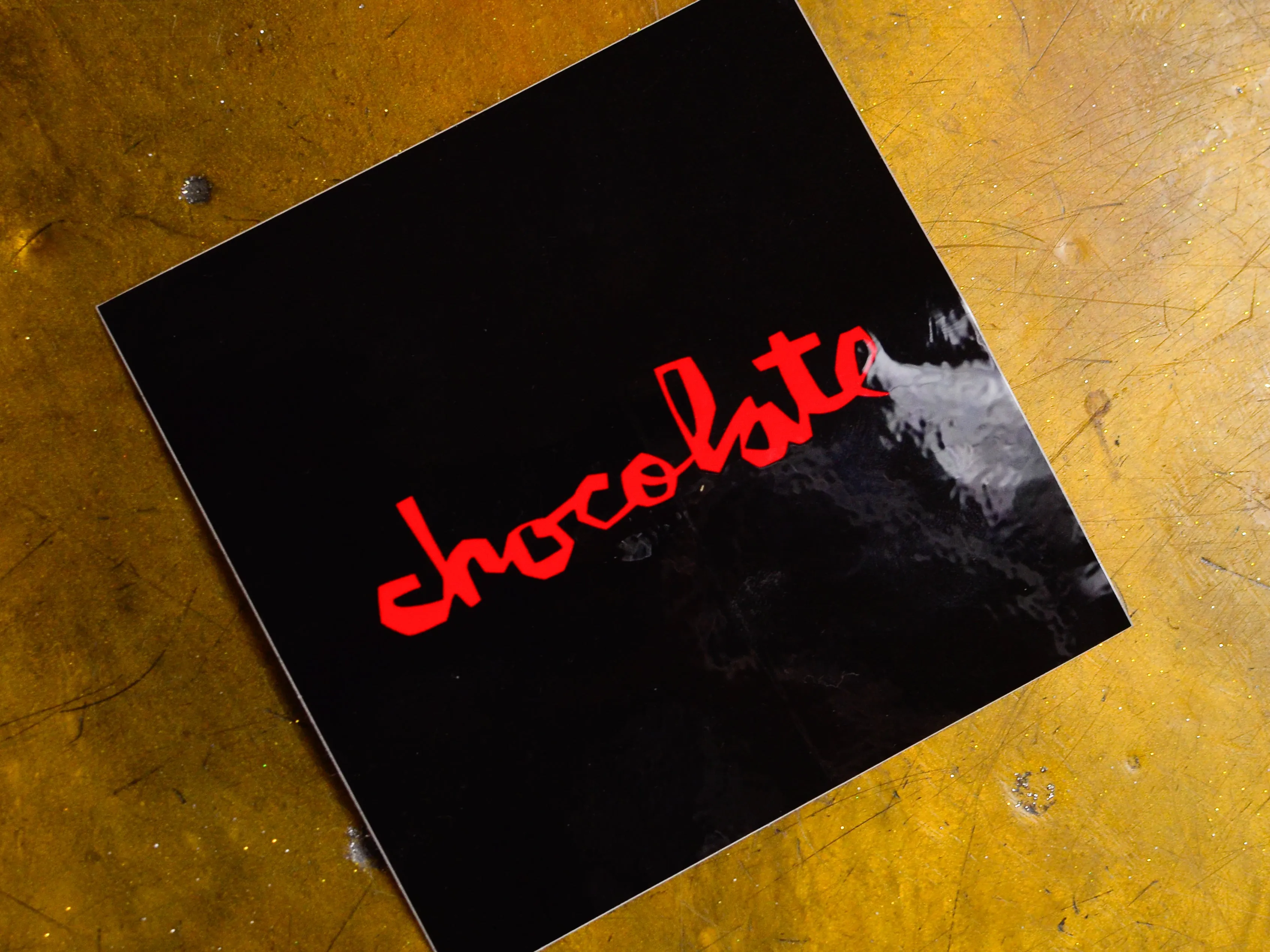 Chocolate Square Logo Large Sticker - Multi