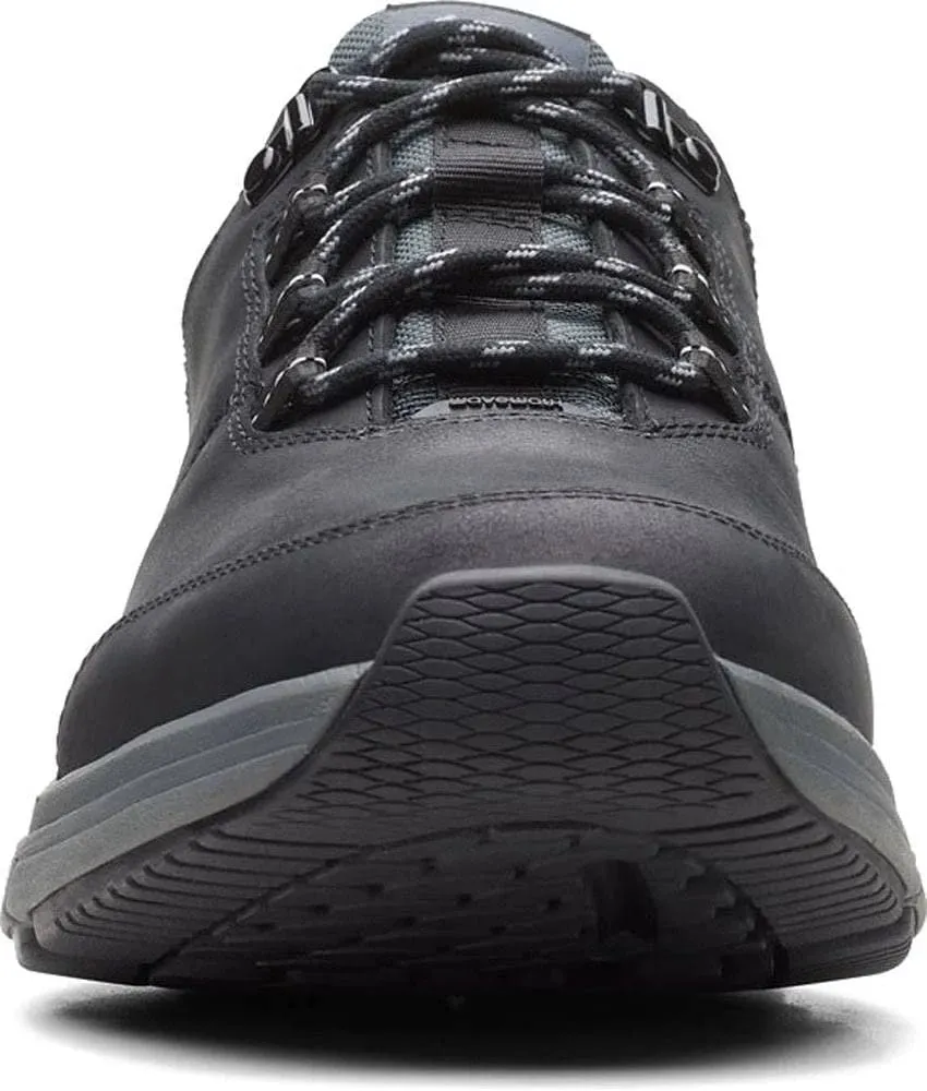 Clarks Men's Wave Tie 2.0 Loafers- Black Leather