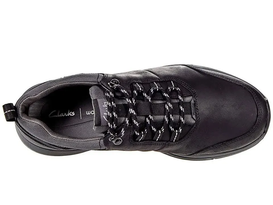 Clarks Men's Wave Tie 2.0 Loafers- Black Leather