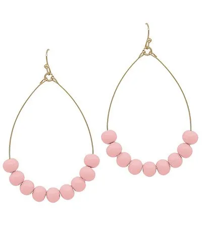Clay Beaded Teardrop Earrings | 9 Colors