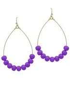 Clay Beaded Teardrop Earrings | 9 Colors