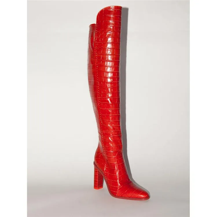 Colorful Knee Boots