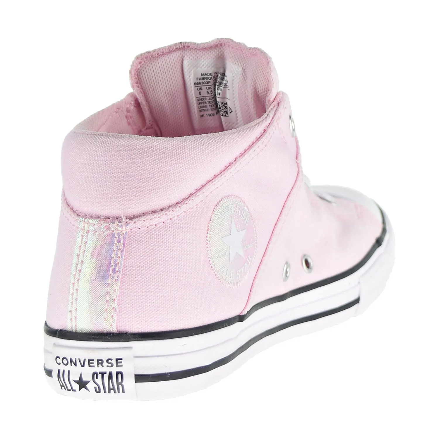 Converse Chuck Taylor All Star Madison Mid Kids' Shoes Pink Foam-Black-White