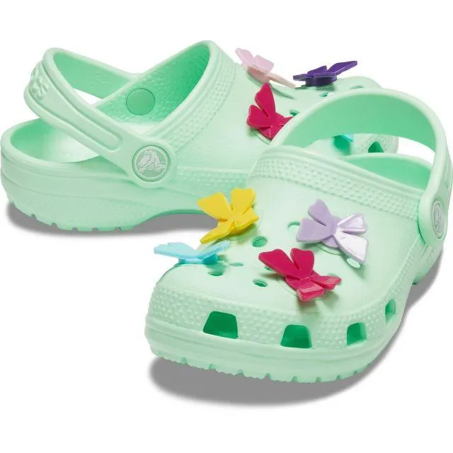 Crocs Classic Butterfly Girls Lifestyle Slippers Mint Green  206179-3Ti