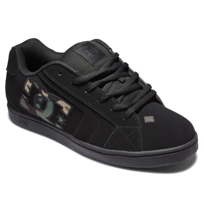 DC MENS NET LEATHER - BLACK/CAMO PRINT