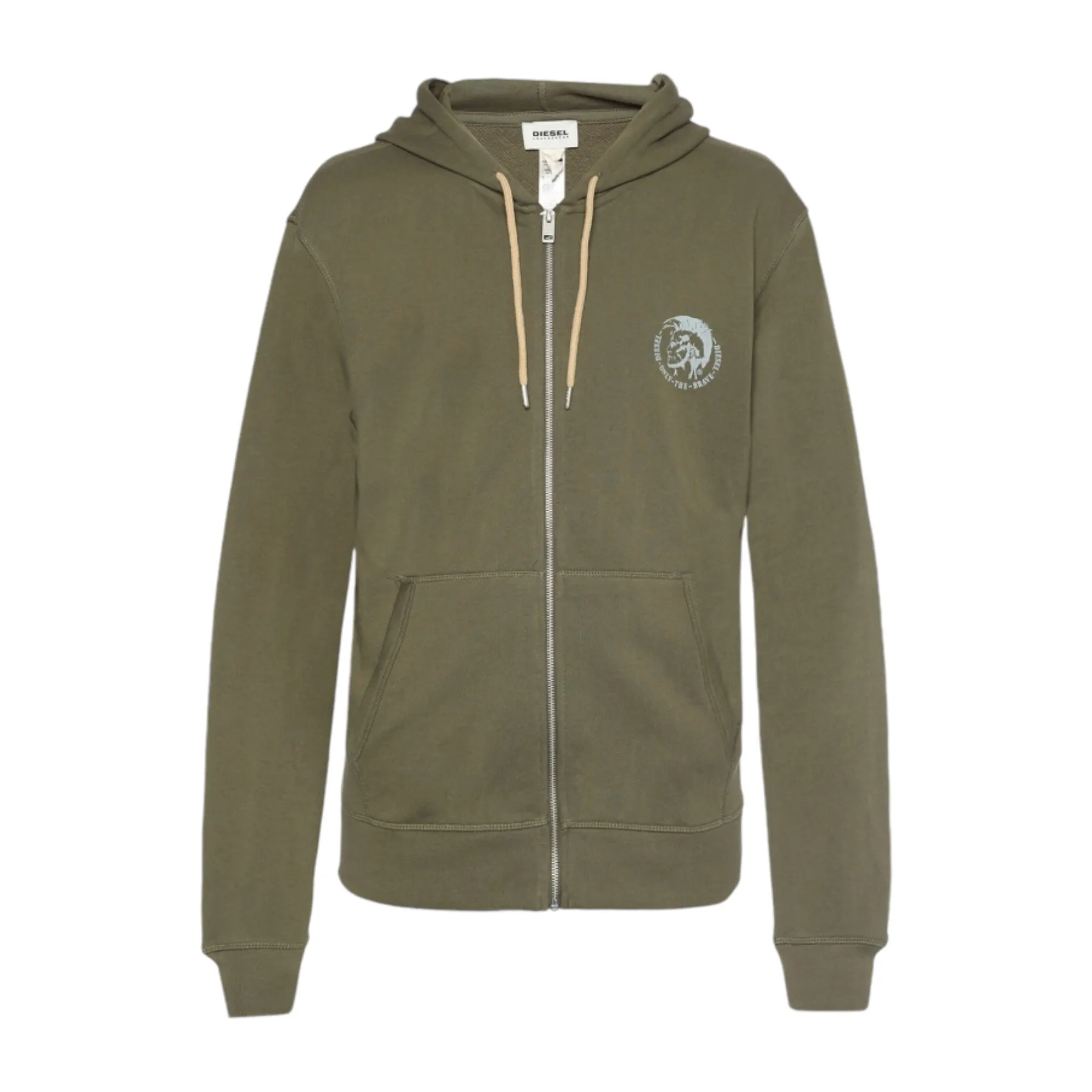 DIESEL BRANDON Mens Hoodie Mohawk Lounge wear Full Zip Casual Sweatshirts Hood