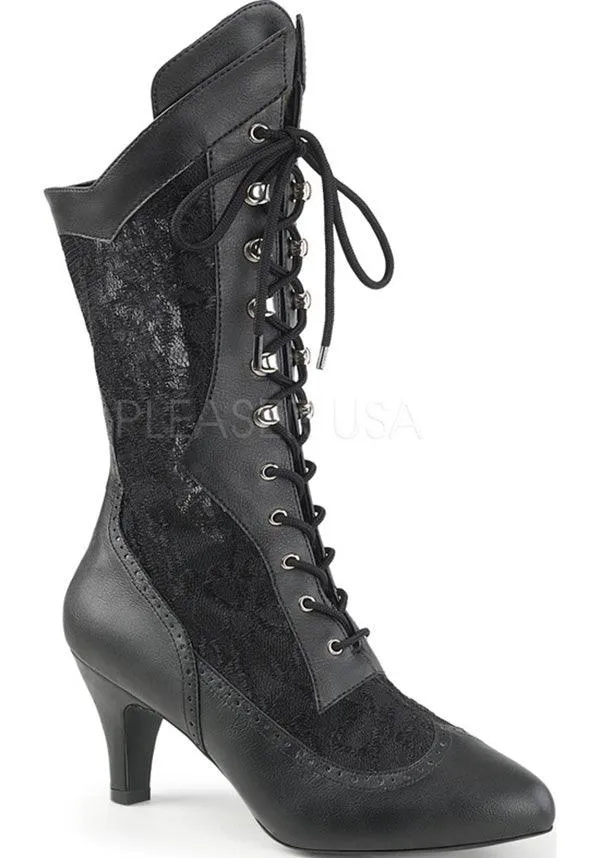 DIVINE-1050 [Black Lace] | HEELS [PREORDER]