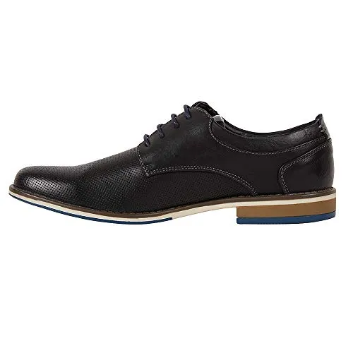 Dress Shoes for Men, Casual Leather Oxford Shoes with Lace-up Classic Formal Dress Shoes, Modern Business Walk Leather Shoes (13 M US, Black-02)