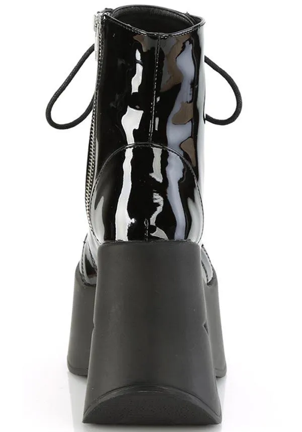 DYNAMITE-106 [Black Patent] | PLATFORM BOOTS [PREORDER]