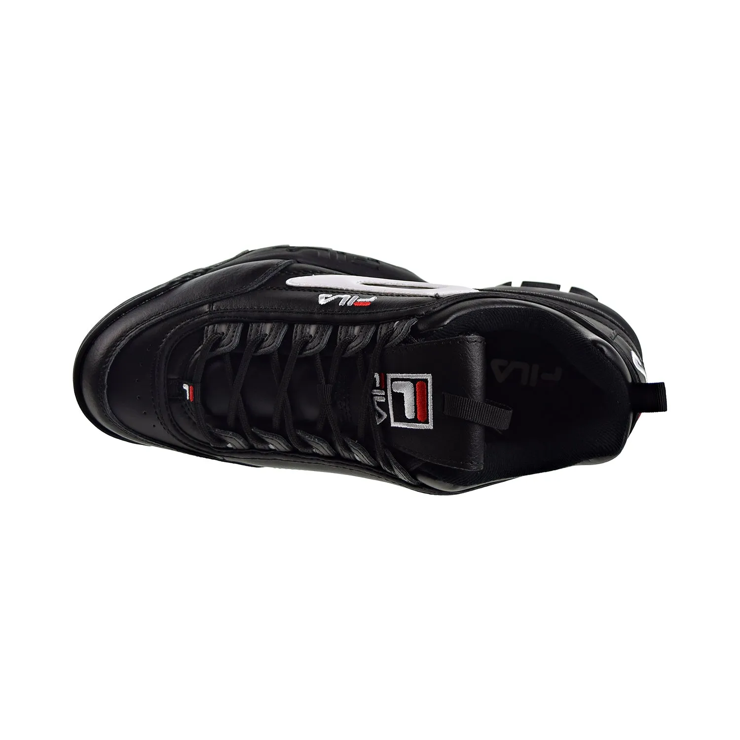 Fila Disruptor II Premium Mens Shoes Black/White/Red