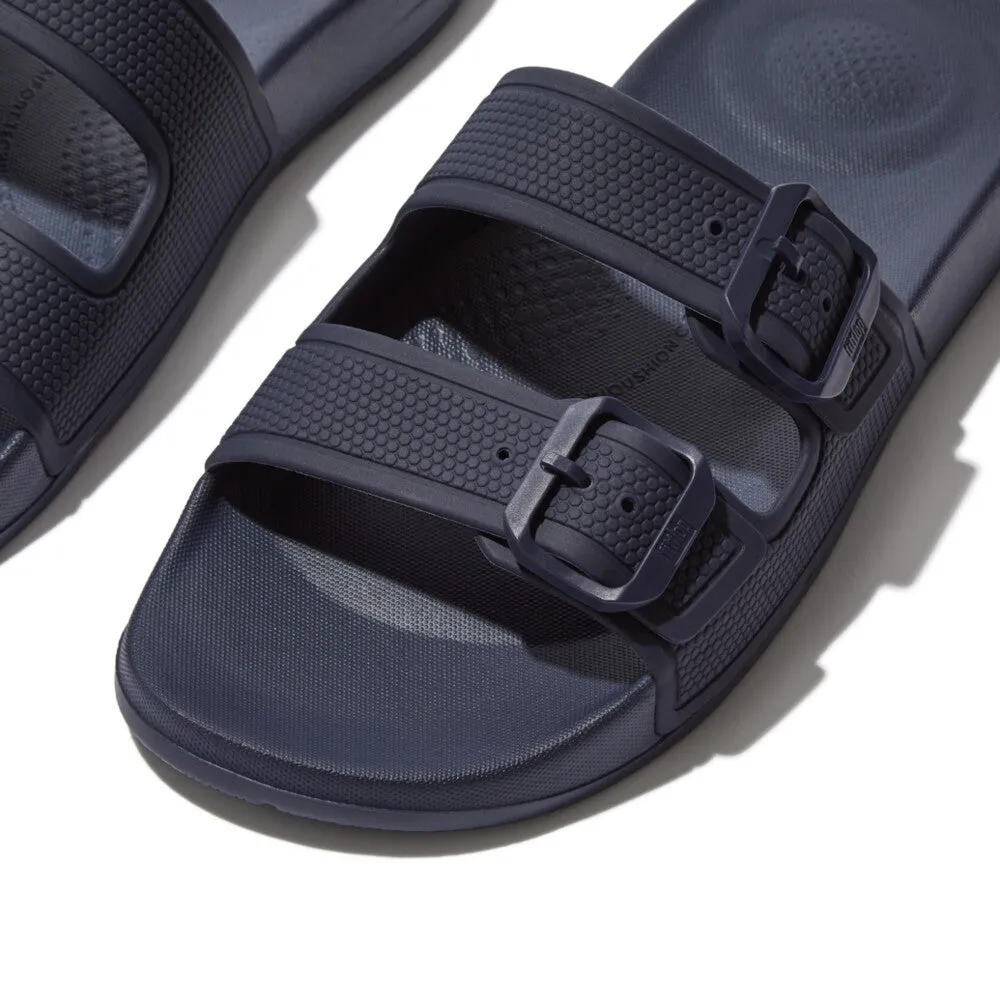 FitFlop IQUSHION Two-Bar Buckle Slides