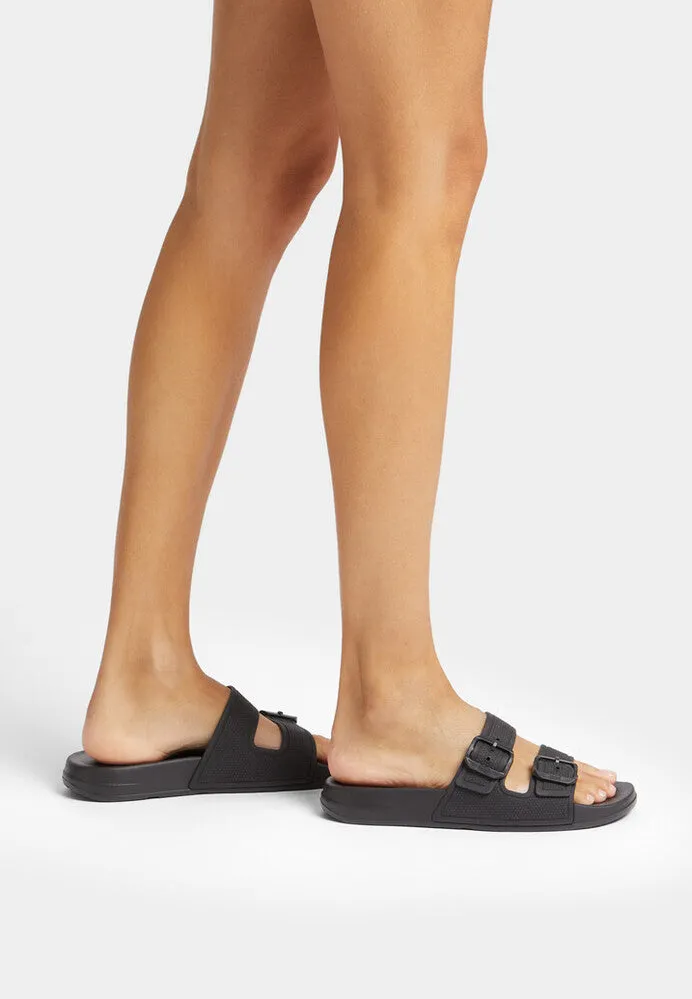 FitFlop IQUSHION Two-Bar Buckle Slides