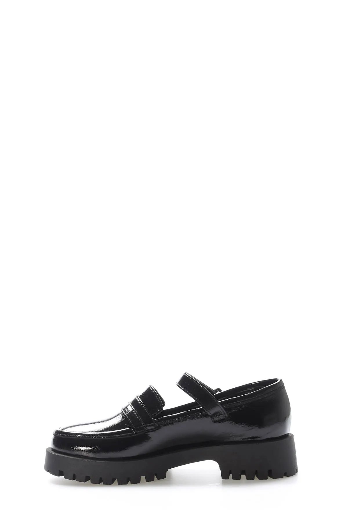 FST Genuine Leather Women's Casual Shoes 581ZA2830 Black Patent - Bletchley
