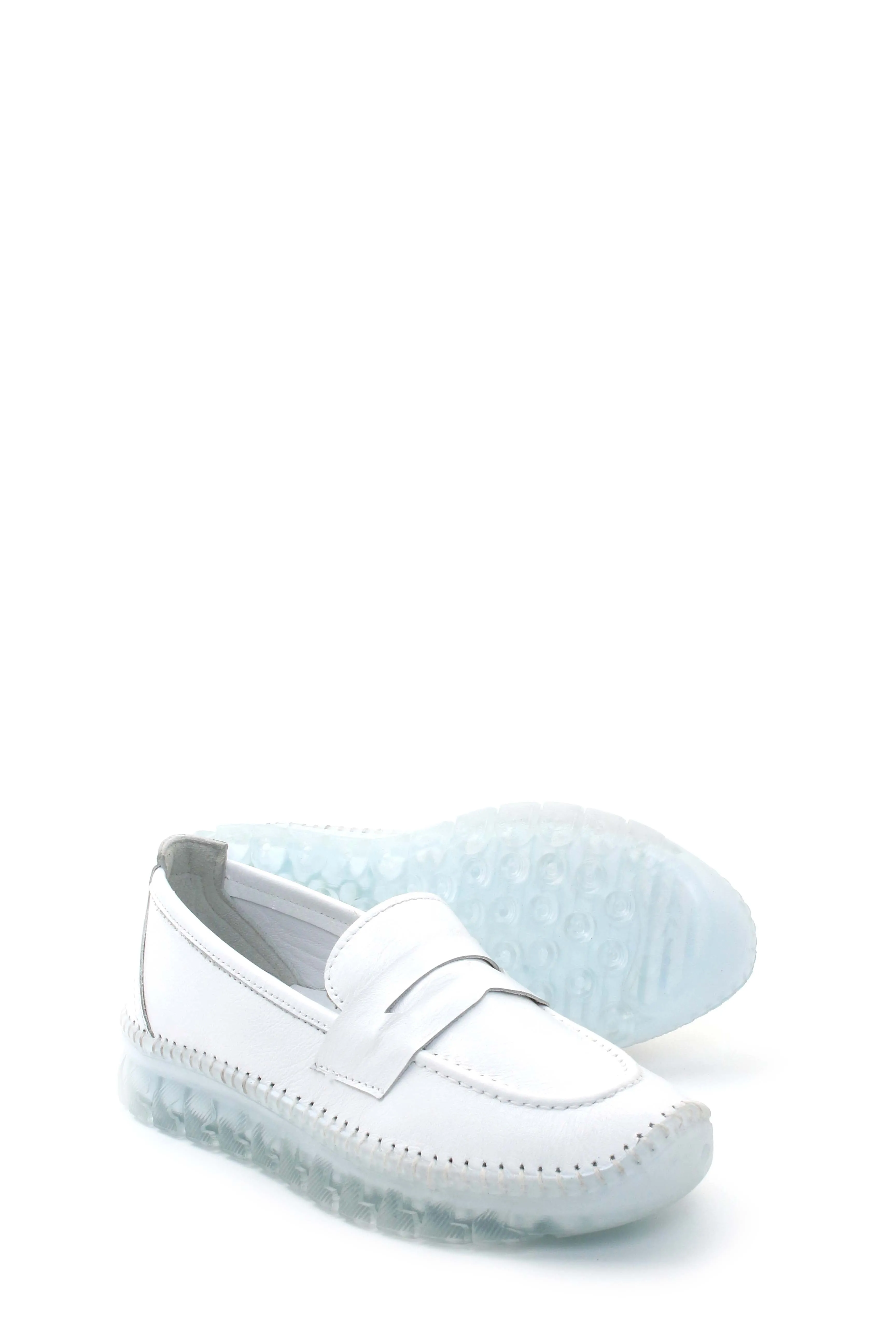 FST Genuine Leather Women's Casual Shoes 609ZA740 White - Berkeley