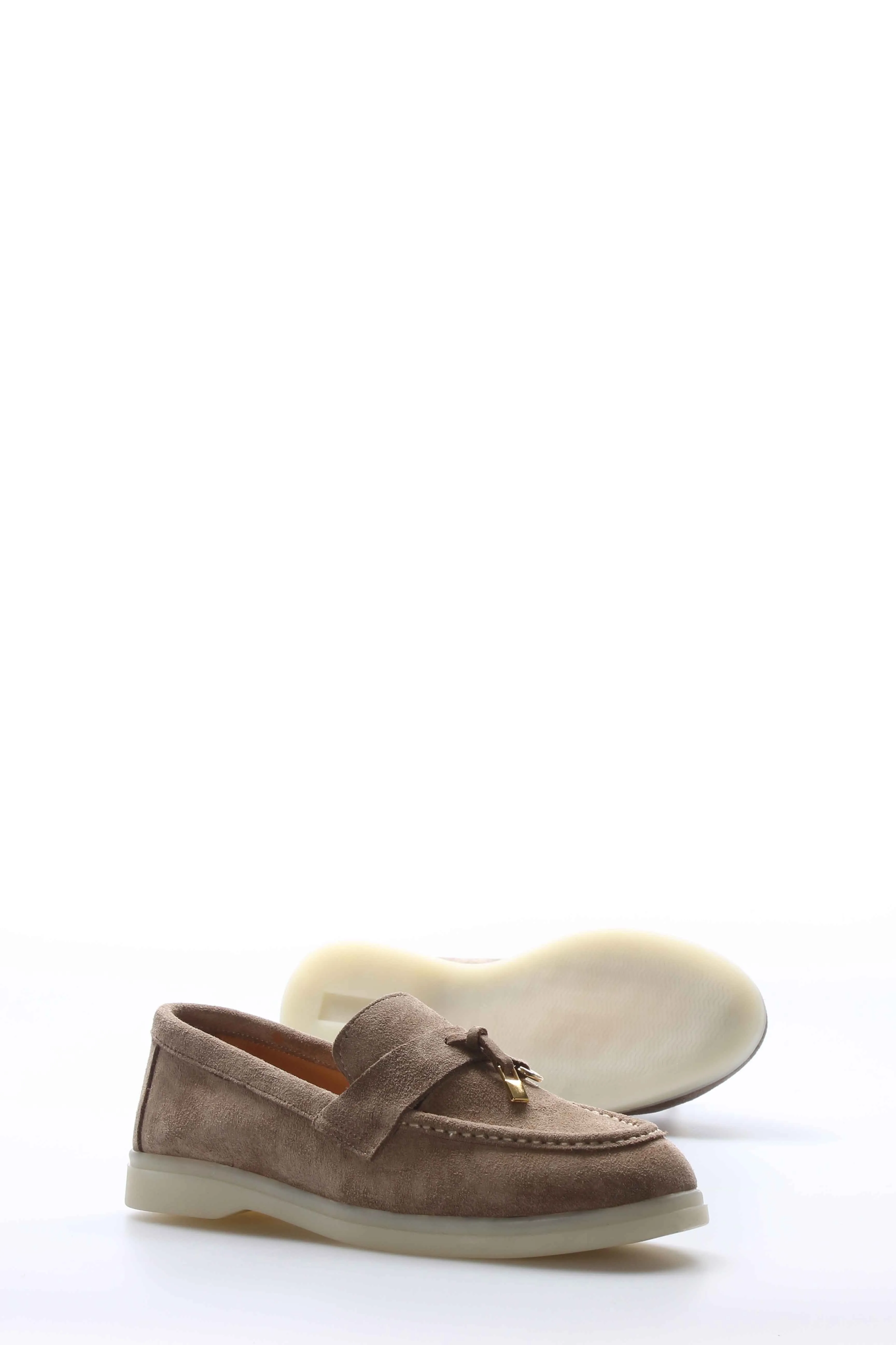 FST Genuine Leather Women's Casual Shoes 733ZA021 Mink Suede - Cary
