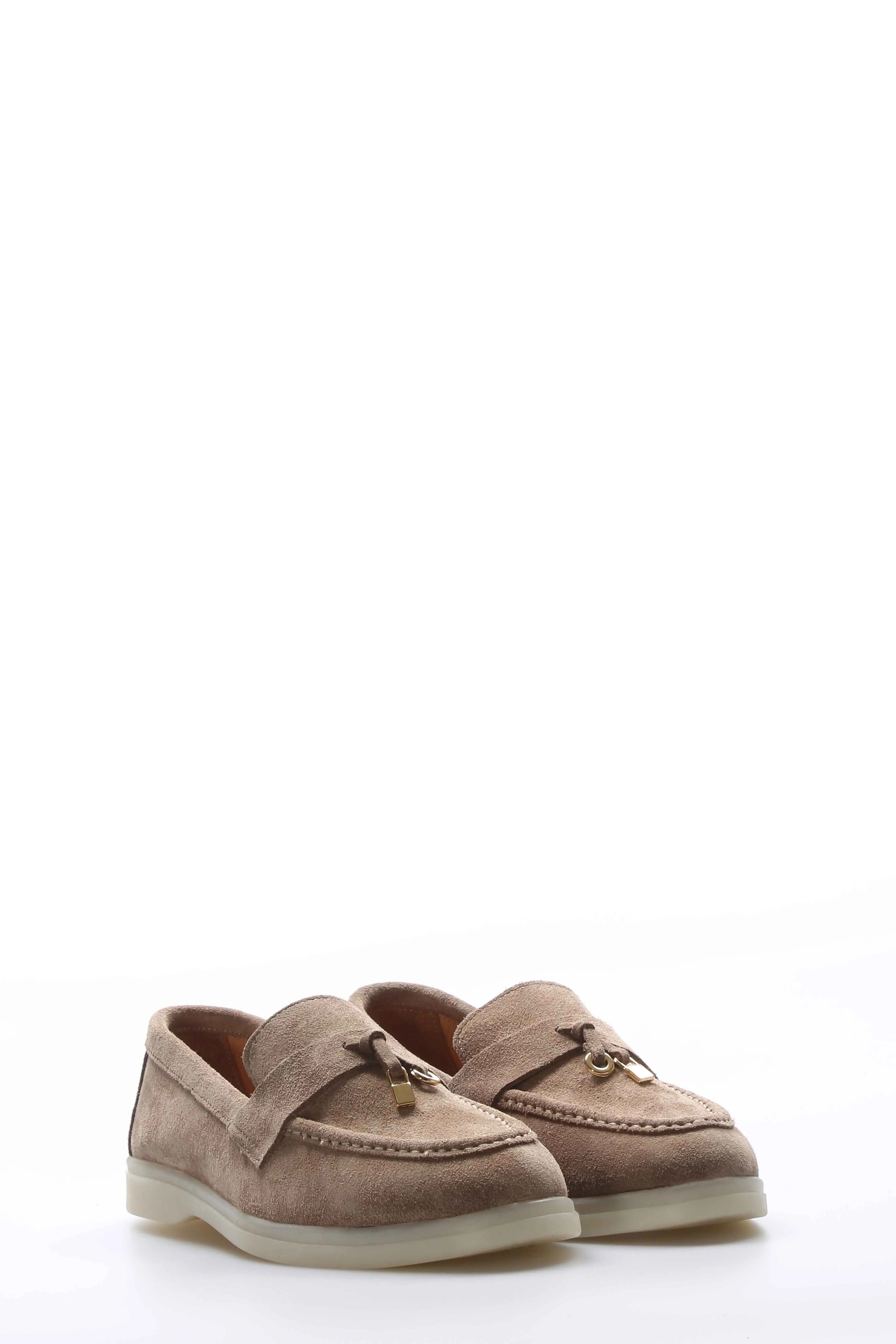FST Genuine Leather Women's Casual Shoes 733ZA021 Mink Suede - Cary