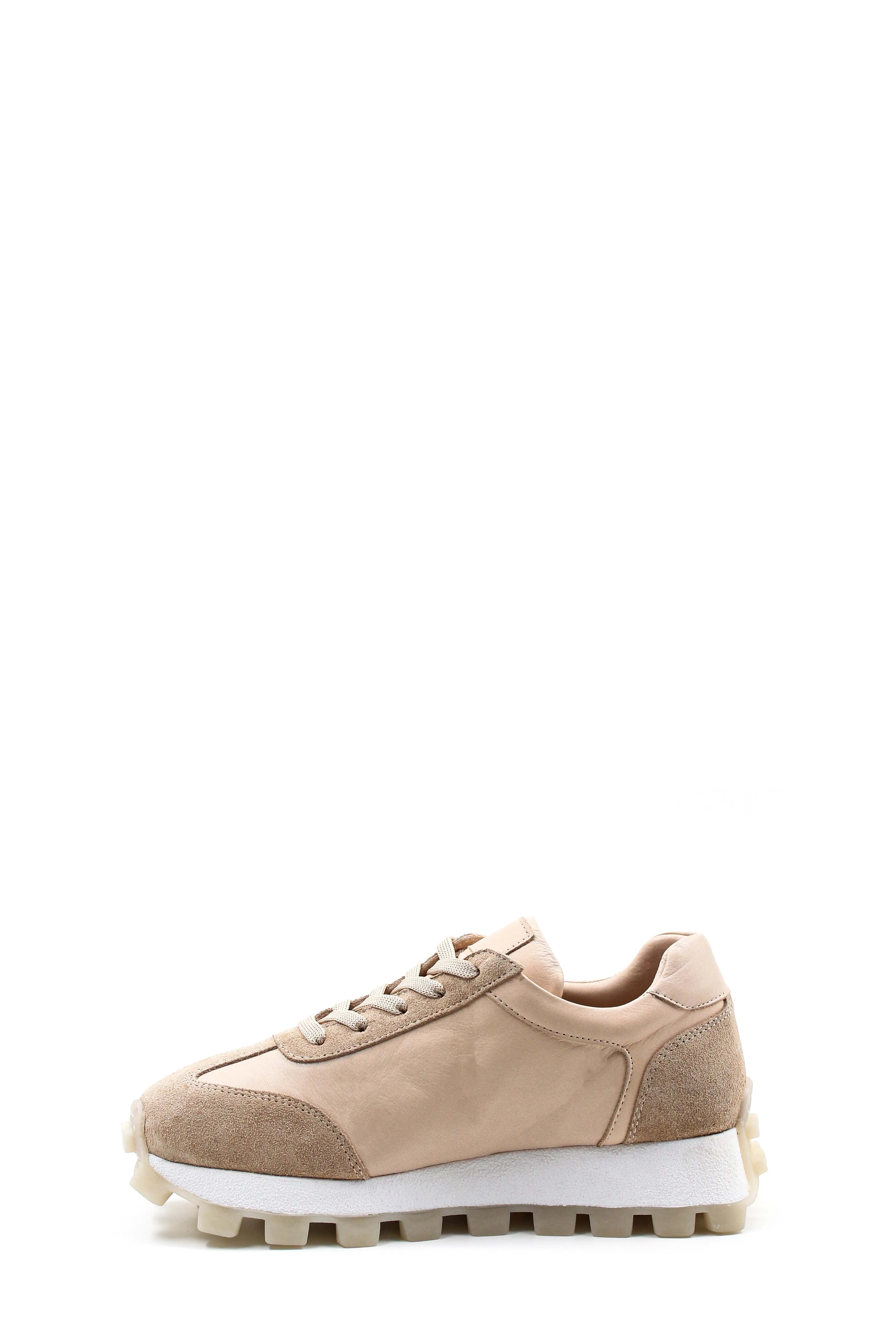 FST Genuine Leather Women's Casual Shoes 916ZA1644 Beige - Schio