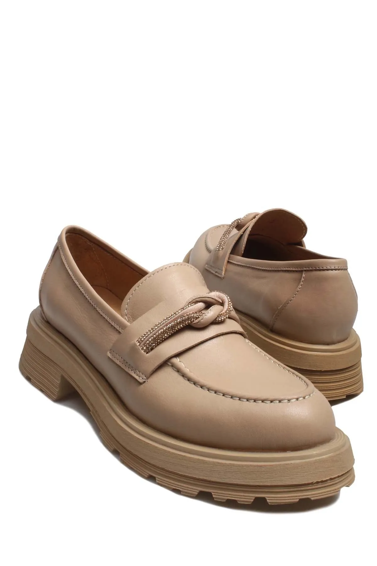 FST Genuine Leather Women's Casual Shoes 965ZA3100 Cream - Kettering