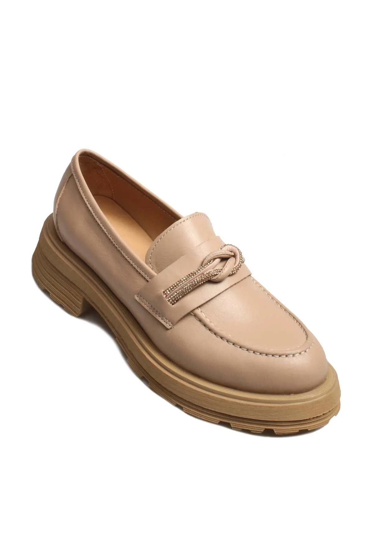 FST Genuine Leather Women's Casual Shoes 965ZA3100 Cream - Kettering